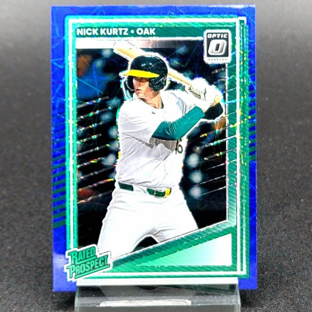 2025 Nick Kurtz RC Optic Blue Velocity Rated Rookie Prizm Athletics